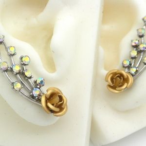 Ear Pins Earrings Austrian Crystal Crawlers